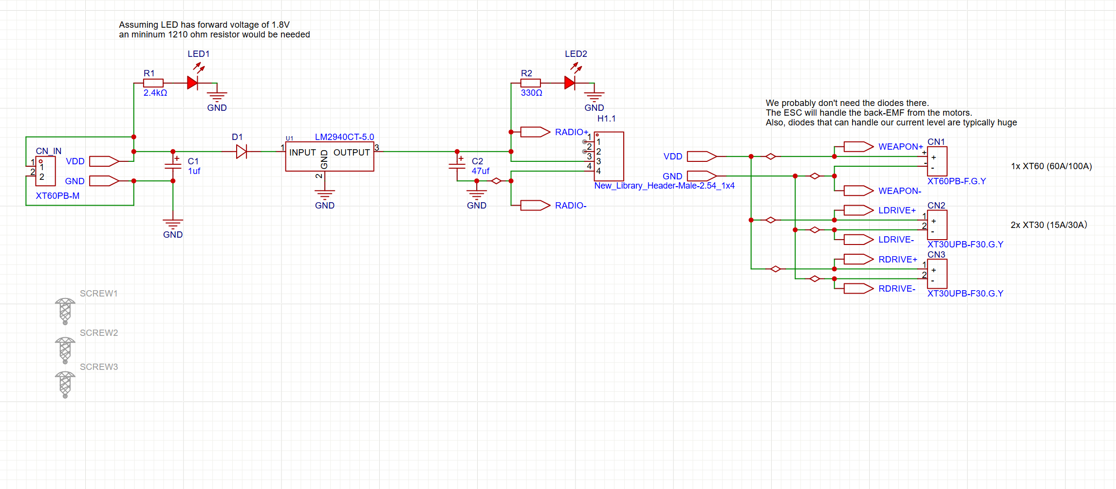 Schematic Diagram of a Power Distribution Board